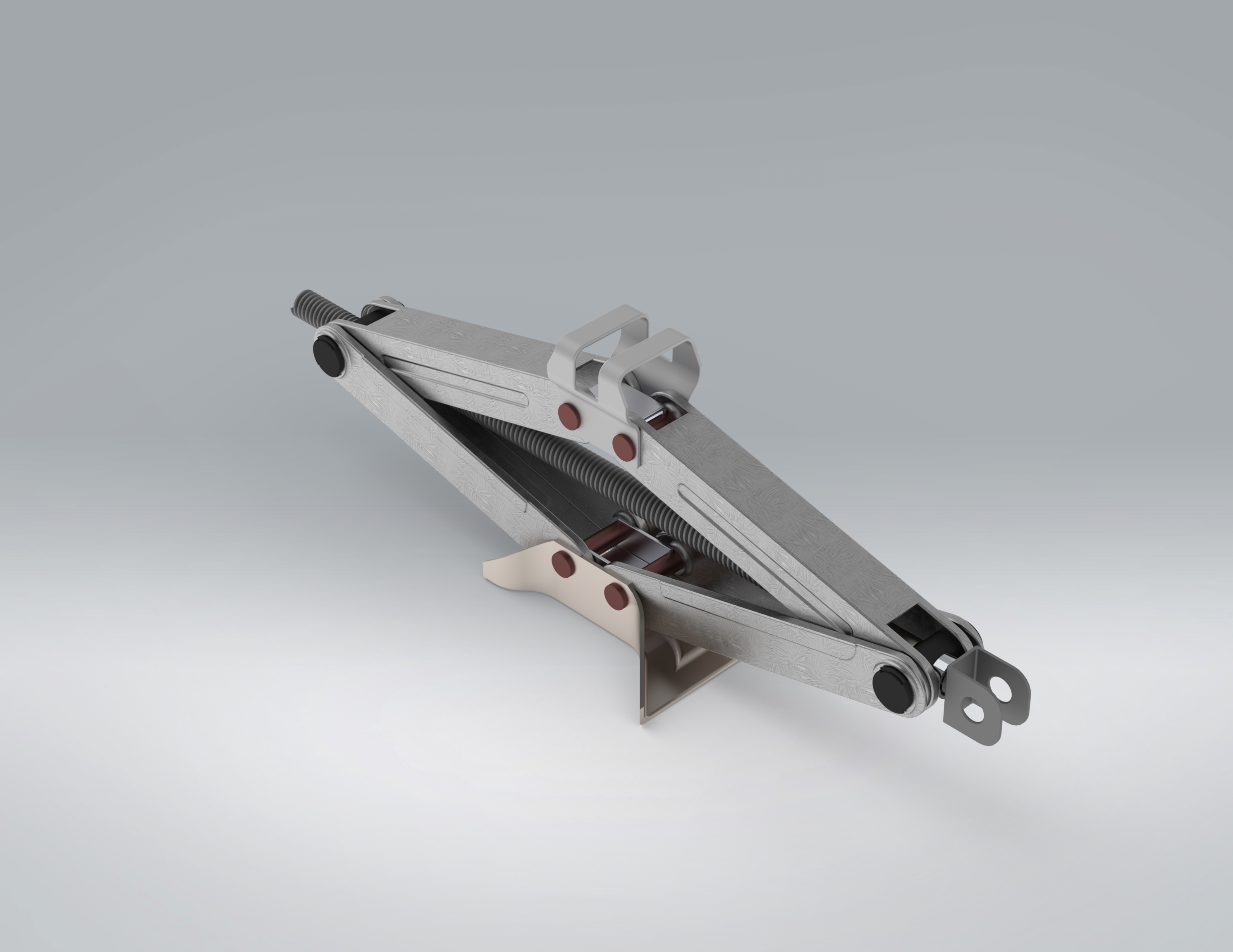 【SolidWorks免费模型下载】：汽车千斤顶  免费模型下载